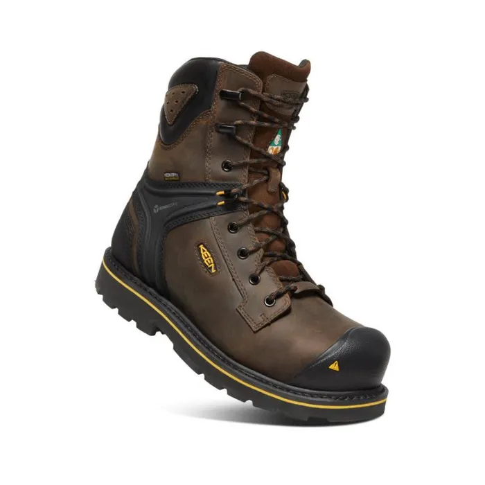 Men KEEN Work Boots and Shoes CarbonFiber Toe Brown Work Boots 8211 CSA Abitibi II Men KEEN Work Boots and Shoes CarbonFiber Toe Brown Work Boots 8211 CSA Abitibi II