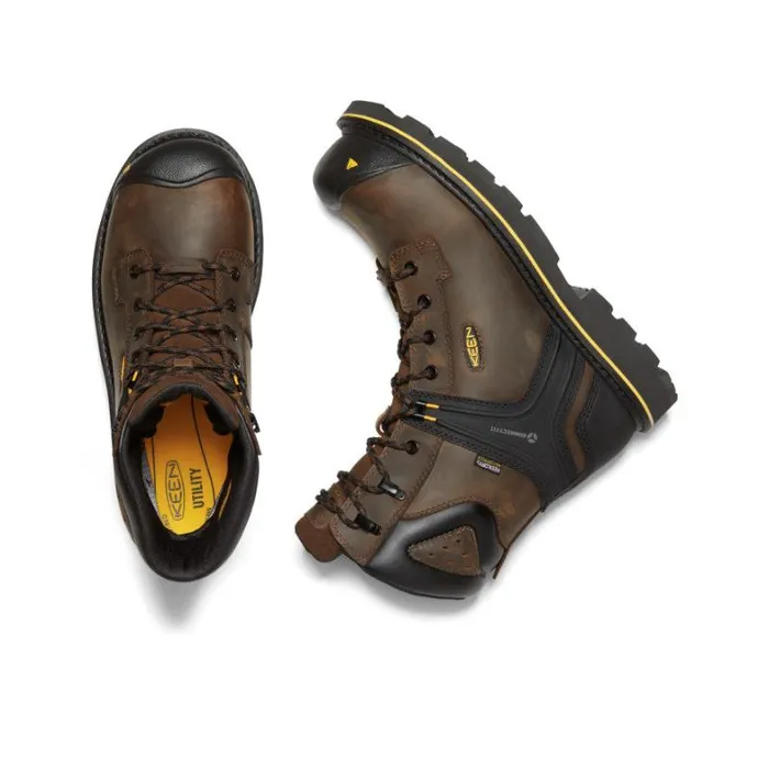 Men KEEN Work Boots and Shoes CarbonFiber Toe Brown Work Boots 8211 CSA Abitibi II Men KEEN Work Boots and Shoes CarbonFiber Toe Brown Work Boots 8211 CSA Abitibi II