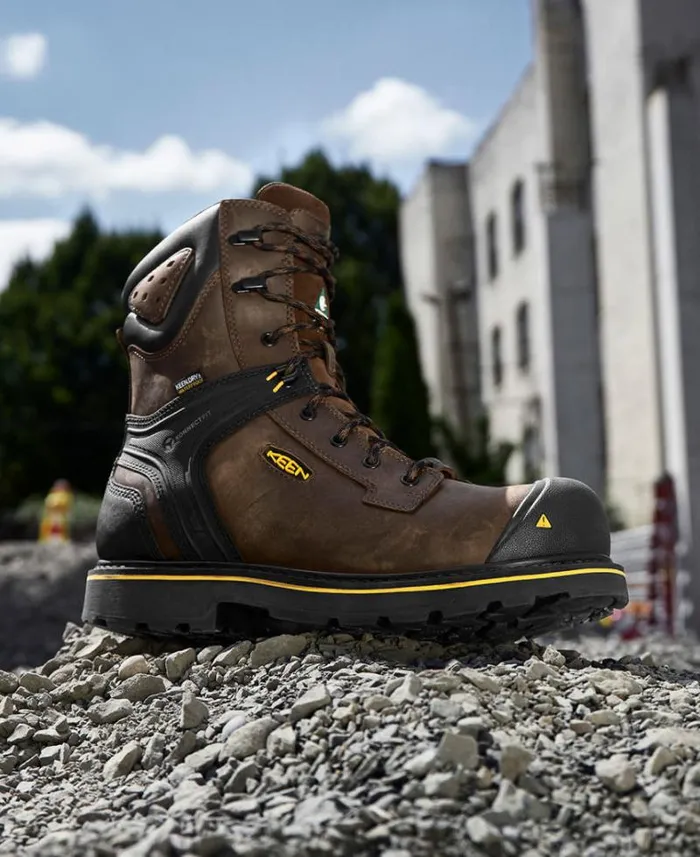 Men KEEN Work Boots and Shoes CarbonFiber Toe Brown Work Boots 8211 CSA Abitibi II Men KEEN Work Boots and Shoes CarbonFiber Toe Brown Work Boots 8211 CSA Abitibi II