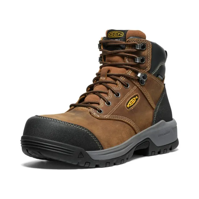 Men KEEN Work Boots and Shoes Evanston Boot 6quot Waterproof BisonBlack Leather Work Boot Men KEEN Work Boots and Shoes Evanston Boot 6quot Waterproof BisonBlack Leather Work Boot
