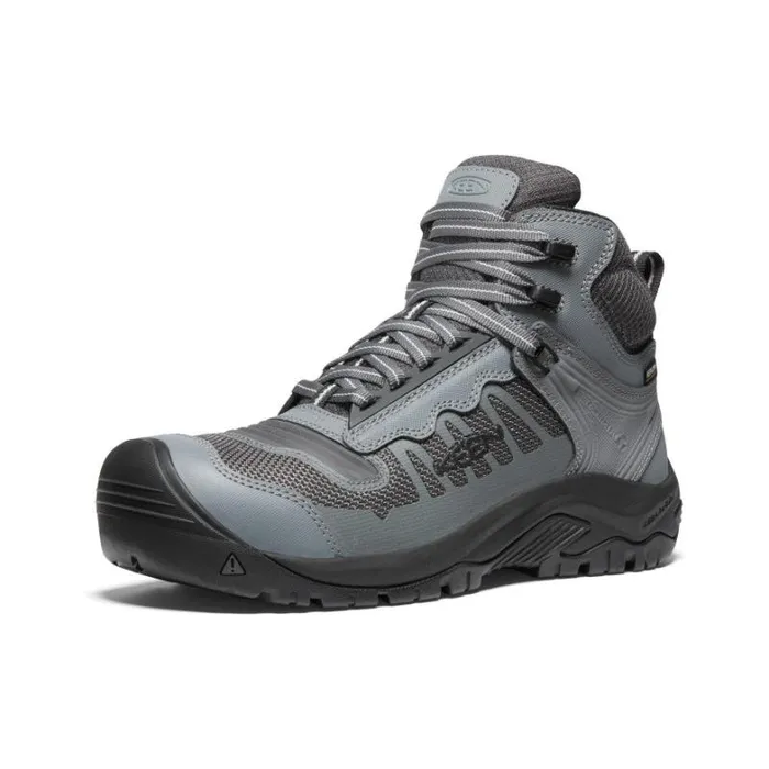 Men KEEN Work Boots and Shoes Grey Work Boots 8211 Reno Mid KBF WP Men KEEN Work Boots and Shoes Grey Work Boots 8211 Reno Mid KBF WP