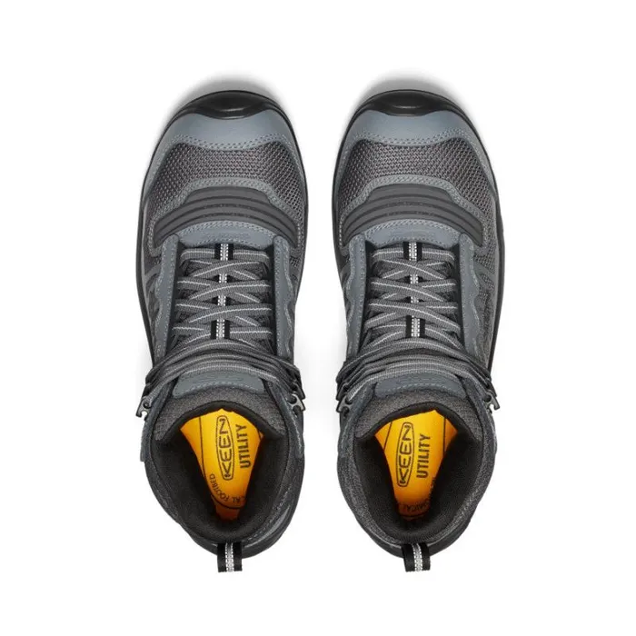 Men KEEN Work Boots and Shoes Grey Work Boots 8211 Reno Mid KBF WP Men KEEN Work Boots and Shoes Grey Work Boots 8211 Reno Mid KBF WP