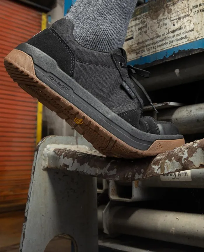 Men KEEN Work Boots and Shoes Kenton CarbonFiber Toe BlackGum Leather Work Sneaker Men KEEN Work Boots and Shoes Kenton CarbonFiber Toe BlackGum Leather Work Sneaker