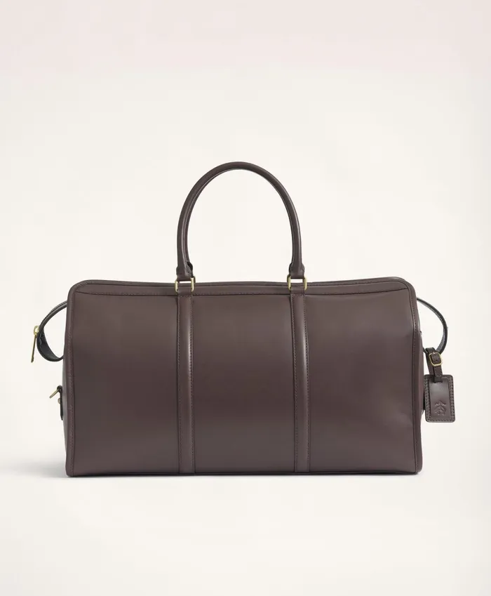 Men Leather Duffle Bag Brown Brooks Brothers Bags and Leather Goods