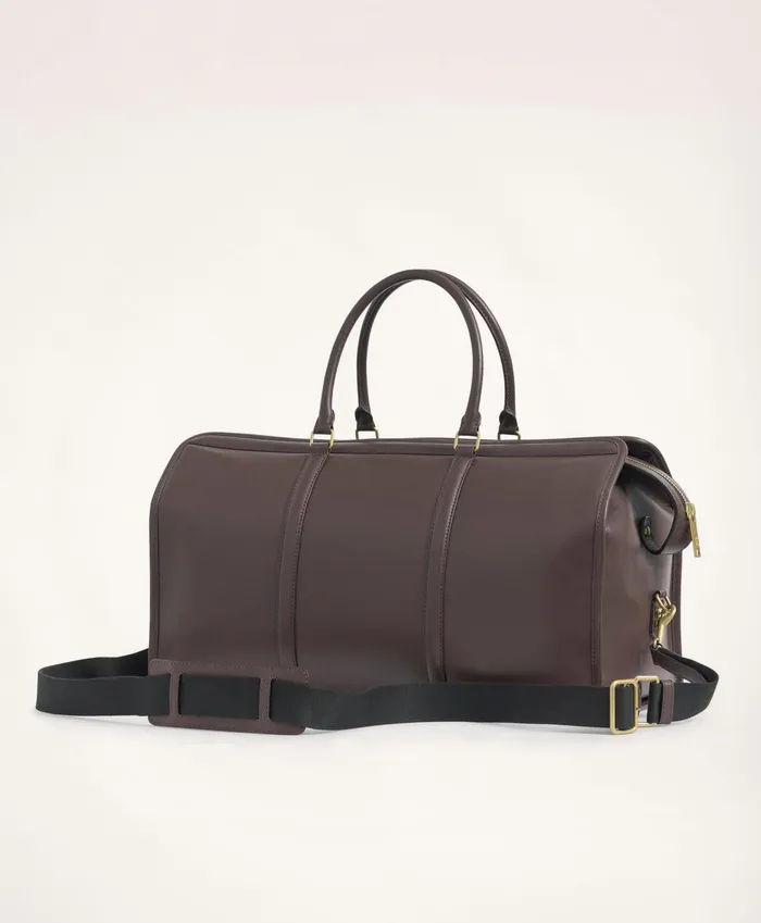 Men Leather Duffle Bag Brown Brooks Brothers Bags and Leather Goods