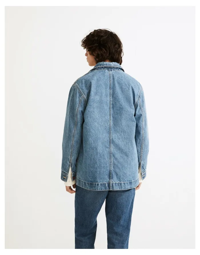 Men Lightweight Denim Chore Jacket Bransford Wash Madewell Jackets Men Lightweight Denim Chore Jacket Bransford Wash Madewell Jackets