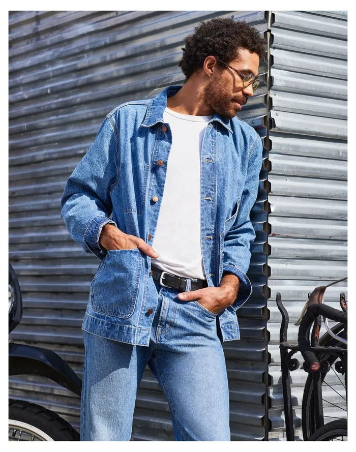 Men Lightweight Denim Chore Jacket Bransford Wash Madewell Jackets Men Lightweight Denim Chore Jacket Bransford Wash Madewell Jackets
