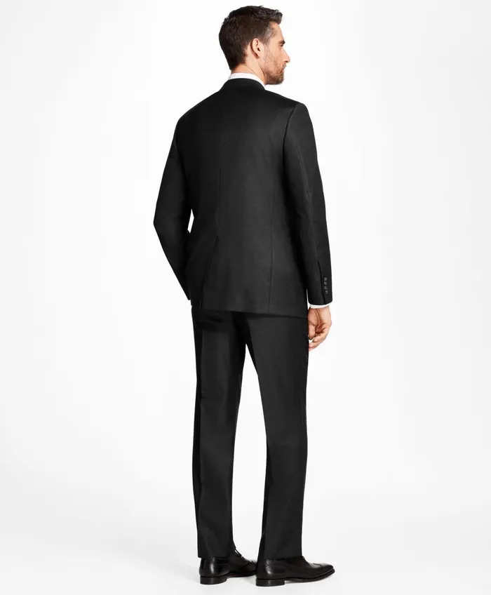 Men Madison Fit Tic 1818 Suit Grey Brooks Brothers Suits
