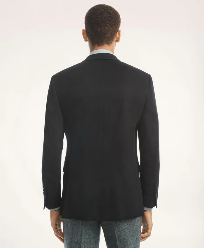 Men Milano SlimFit Cashmere Sport Coat Black Brooks Brothers Sport Coats and Blazers