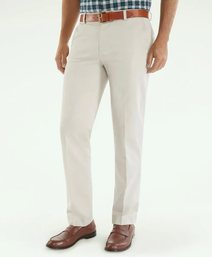 Men Milano SlimFit Stretch Advantage Chino Pants Stone Brooks Brothers Chinos and Casual Pants Men Milano SlimFit Stretch Advantage Chino Pants Stone Brooks Brothers Chinos and Casual Pants