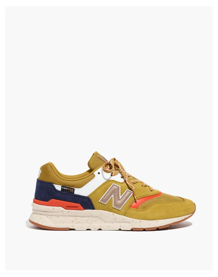 Men New Balance Suede 997H Sneakers In Natural Indigo And Earth Red Gold Moss Madewell Sneakers