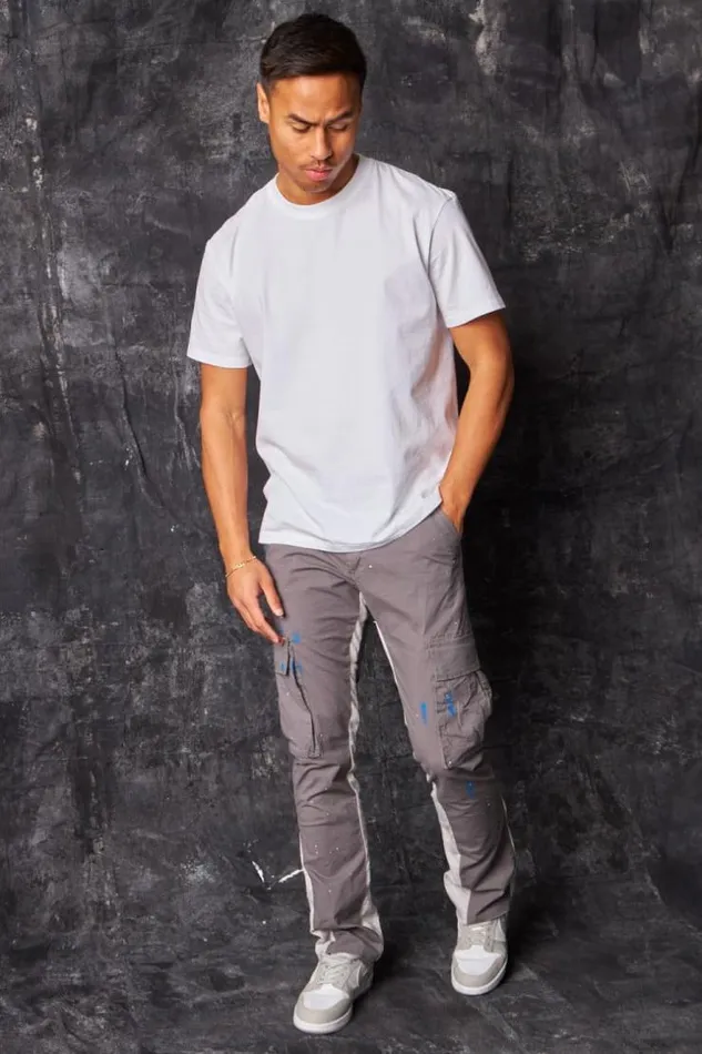 Men Pantalon Cargo Tach Gris Grey Brentiny Paris Pants