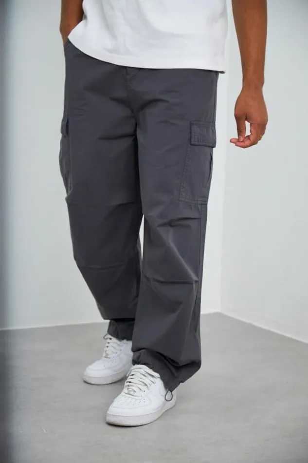 Men Pantalon En Toile Cargo Gris Grey Brentiny Paris Pants