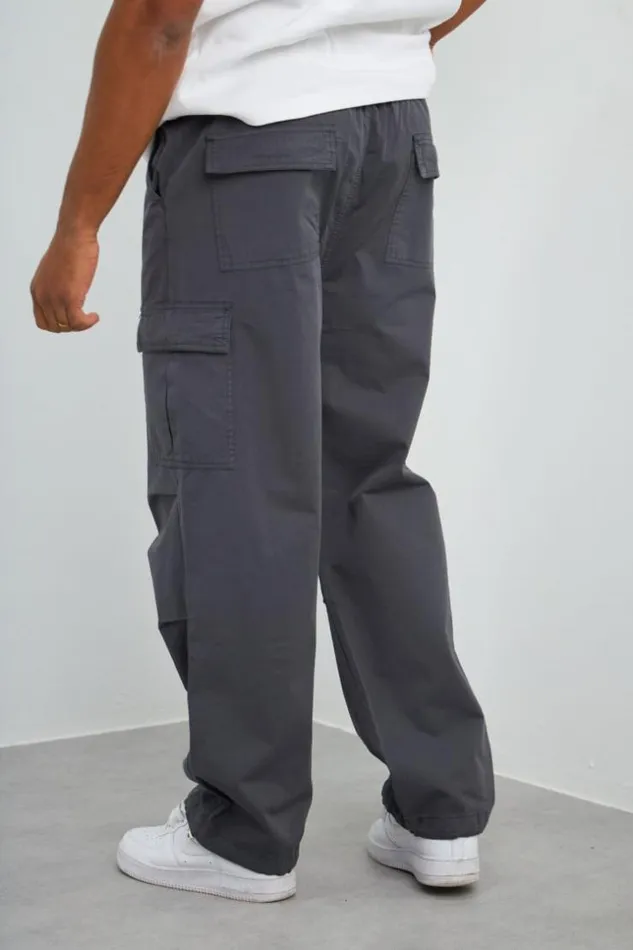Men Pantalon En Toile Cargo Gris Grey Brentiny Paris Pants