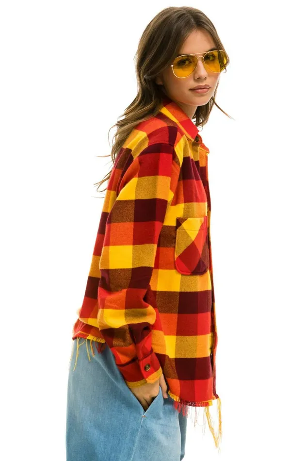 Men PLAID FLANNEL WESTERN SHIRT 8211 SURFY PLAID Aviator Nation Tees Men PLAID FLANNEL WESTERN SHIRT 8211 SURFY PLAID Aviator Nation Tees