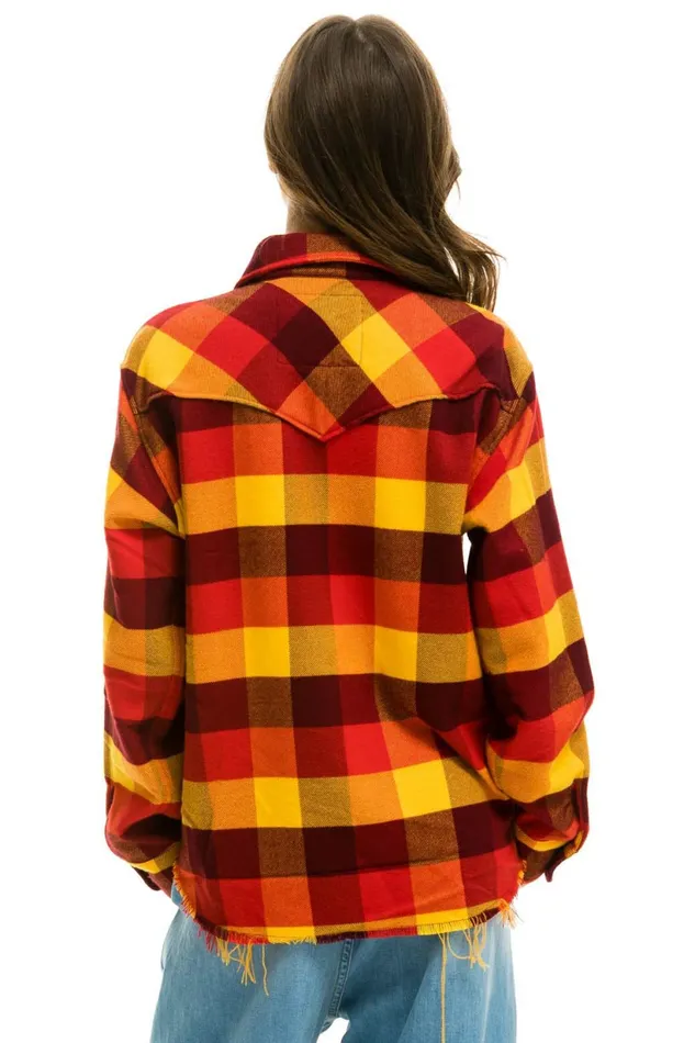 Men PLAID FLANNEL WESTERN SHIRT 8211 SURFY PLAID Aviator Nation Tees Men PLAID FLANNEL WESTERN SHIRT 8211 SURFY PLAID Aviator Nation Tees