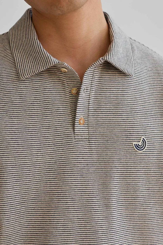Men Portbraddon 8211 White and Navy Stripes TWOTHIRDS TShirts