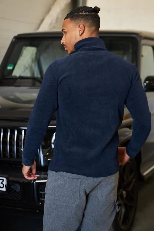 Men Pull Bleu Fonc Col Roul En Velours Ctel Blue Brentiny Paris Sweatshirts and Pullovers Men Pull Bleu Fonc Col Roul En Velours Ctel Blue Brentiny Paris Sweatshirts and Pullovers