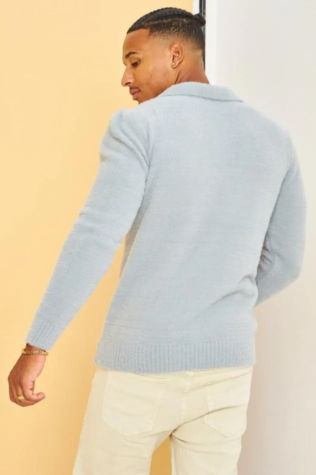Men Pull Gris En Laine A Col Rabats Grey Brentiny Paris Sweatshirts and Pullovers Men Pull Gris En Laine A Col Rabats Grey Brentiny Paris Sweatshirts and Pullovers