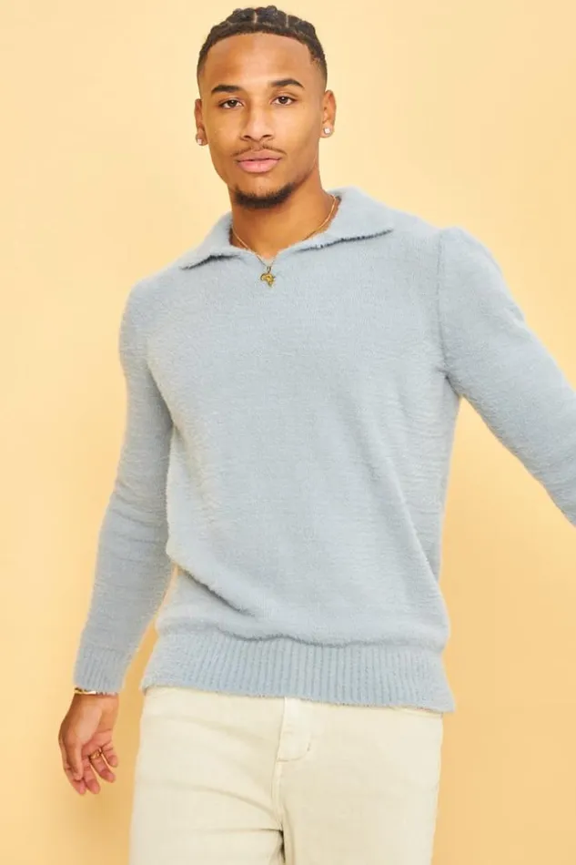 Men Pull Gris En Laine A Col Rabats Grey Brentiny Paris Sweatshirts and Pullovers Men Pull Gris En Laine A Col Rabats Grey Brentiny Paris Sweatshirts and Pullovers