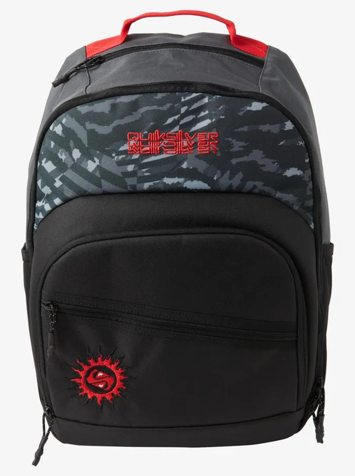 Men Quiksilver Backpacks and Bags Schoolie Cooler 20 Insulated Cooler Backpack Black Radical Times 233