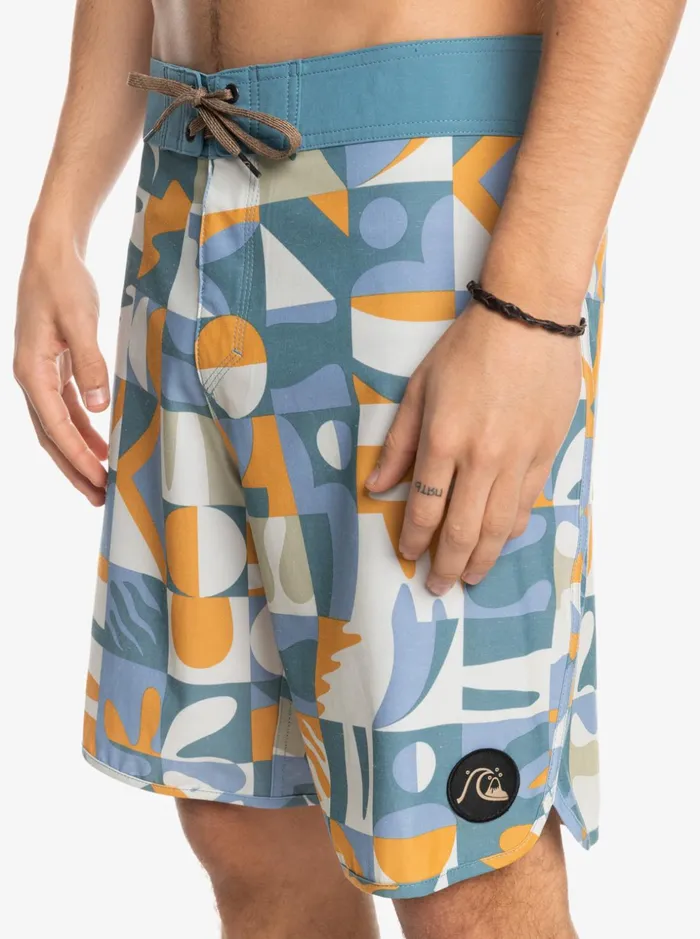 Men Quiksilver Boardshorts HEMPSTRETCH Scallop 19034 Boardshorts Ashley Blue Men Quiksilver Boardshorts HEMPSTRETCH Scallop 19034 Boardshorts Ashley Blue