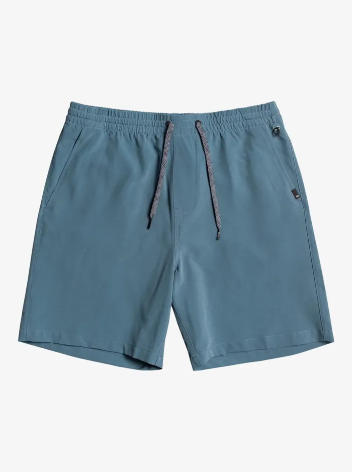 Men Quiksilver Boardshorts Ocean Elastic Waist 18034 Amphibian Shorts Bering Sea
