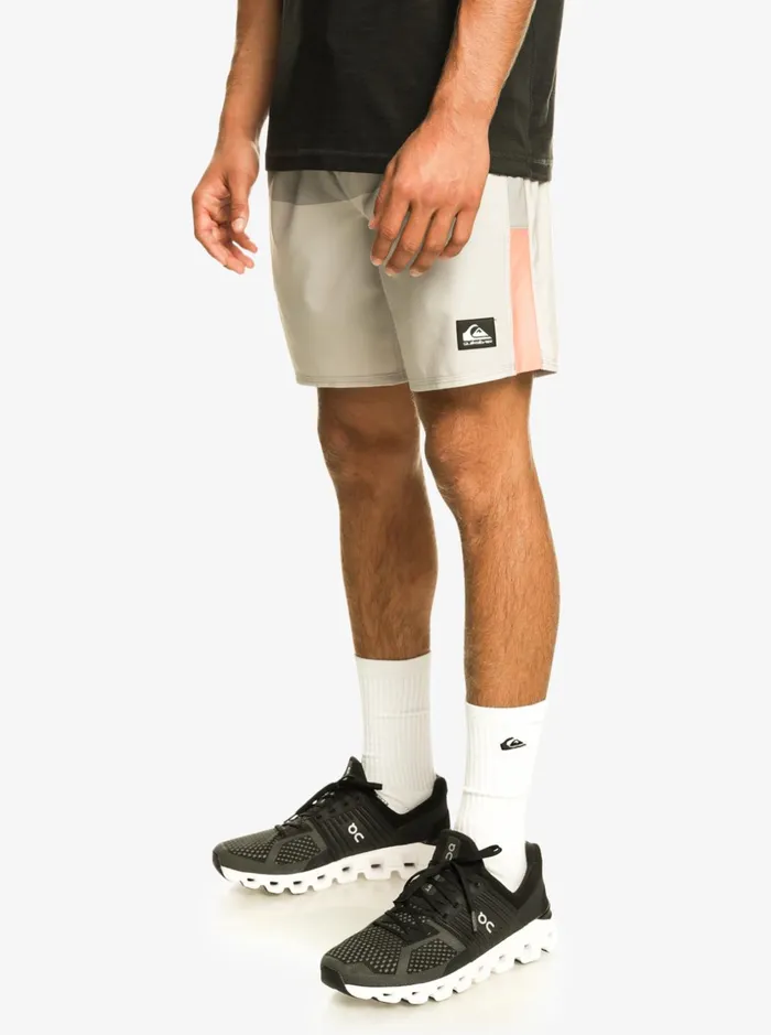 Men Quiksilver Boardshorts Omni Stretch 17034 Training Shorts Grey Violet Men Quiksilver Boardshorts Omni Stretch 17034 Training Shorts Grey Violet