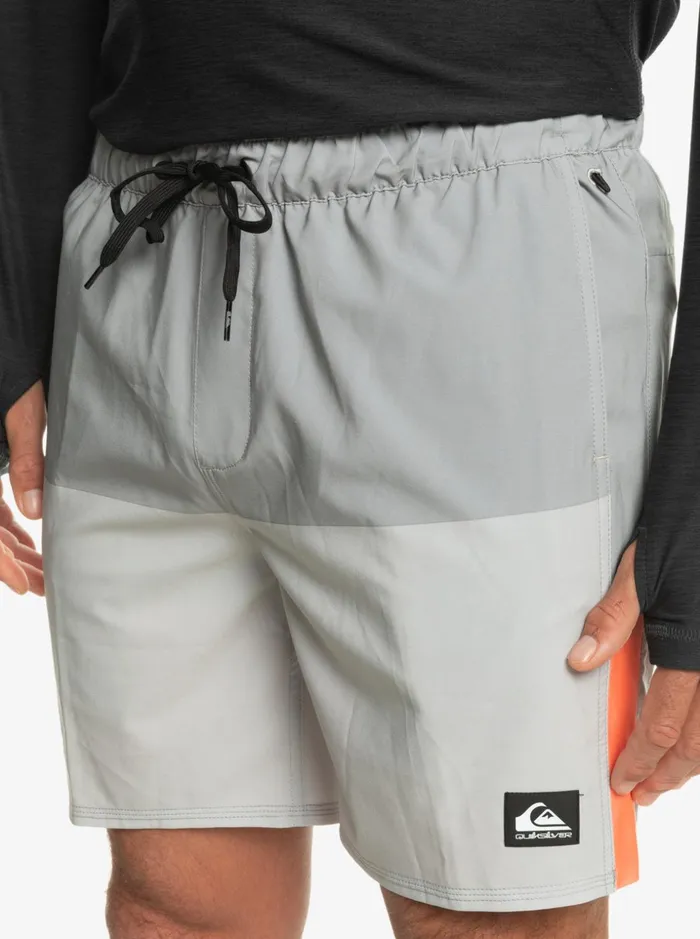 Men Quiksilver Boardshorts Omni Stretch 17034 Training Shorts Grey Violet Men Quiksilver Boardshorts Omni Stretch 17034 Training Shorts Grey Violet