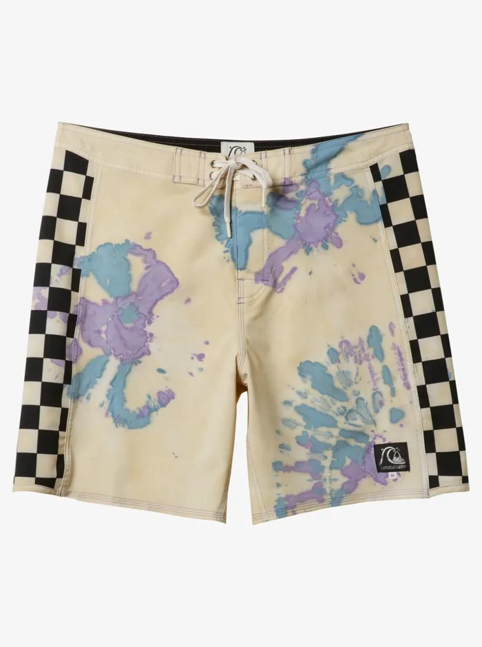 Men Quiksilver Boardshorts Original Arch Washed 18034 Boardshorts Purple Haze