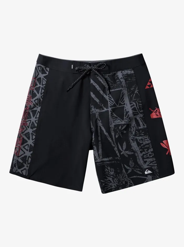 Men Quiksilver Boardshorts Surfsilk Arch Hawaii 19034 Boardshorts Black
