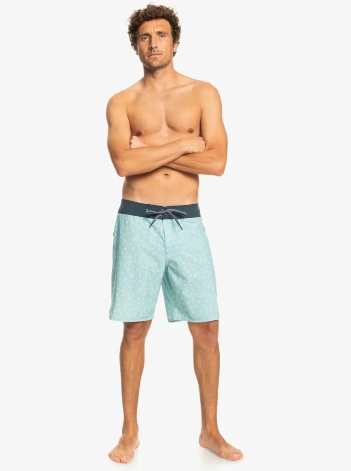 Men Quiksilver Boardshorts Surfsilk Scallop 19034 Boardshorts Sky Blue Men Quiksilver Boardshorts Surfsilk Scallop 19034 Boardshorts Sky Blue
