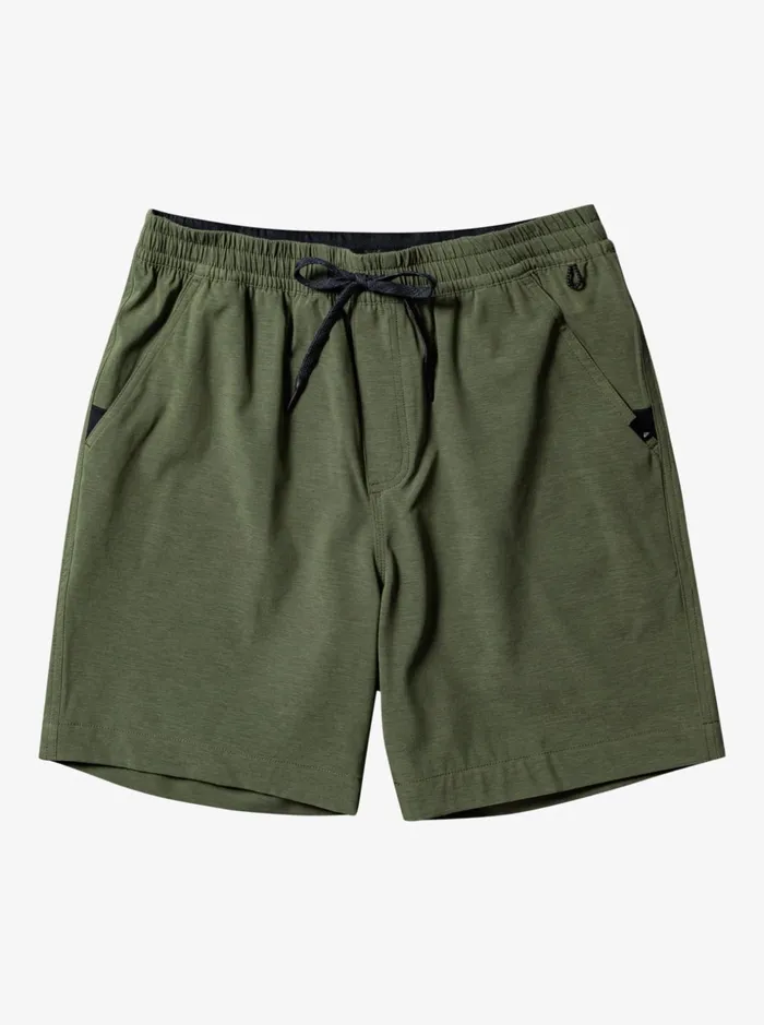 Men Quiksilver Boardshorts Taxer Heather 18034 Amphibian Boardshorts Four Leaf Clover