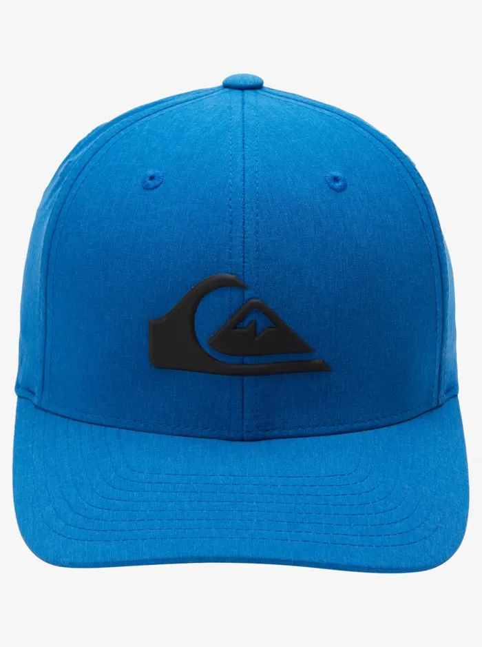 Men Quiksilver Hats Amped Up Flexifit Hat Snorkel Blue Heather Men Quiksilver Hats Amped Up Flexifit Hat Snorkel Blue Heather