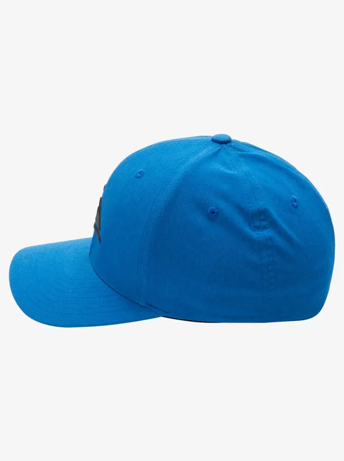 Men Quiksilver Hats Amped Up Flexifit Hat Snorkel Blue Heather Men Quiksilver Hats Amped Up Flexifit Hat Snorkel Blue Heather
