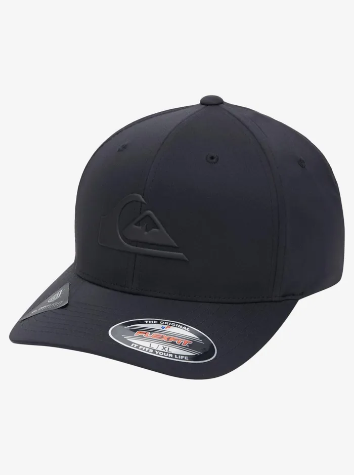Men Quiksilver Hats Amped Up Flexifit Hat True Black