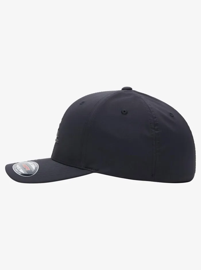 Men Quiksilver Hats Amped Up Flexifit Hat True Black Men Quiksilver Hats Amped Up Flexifit Hat True Black