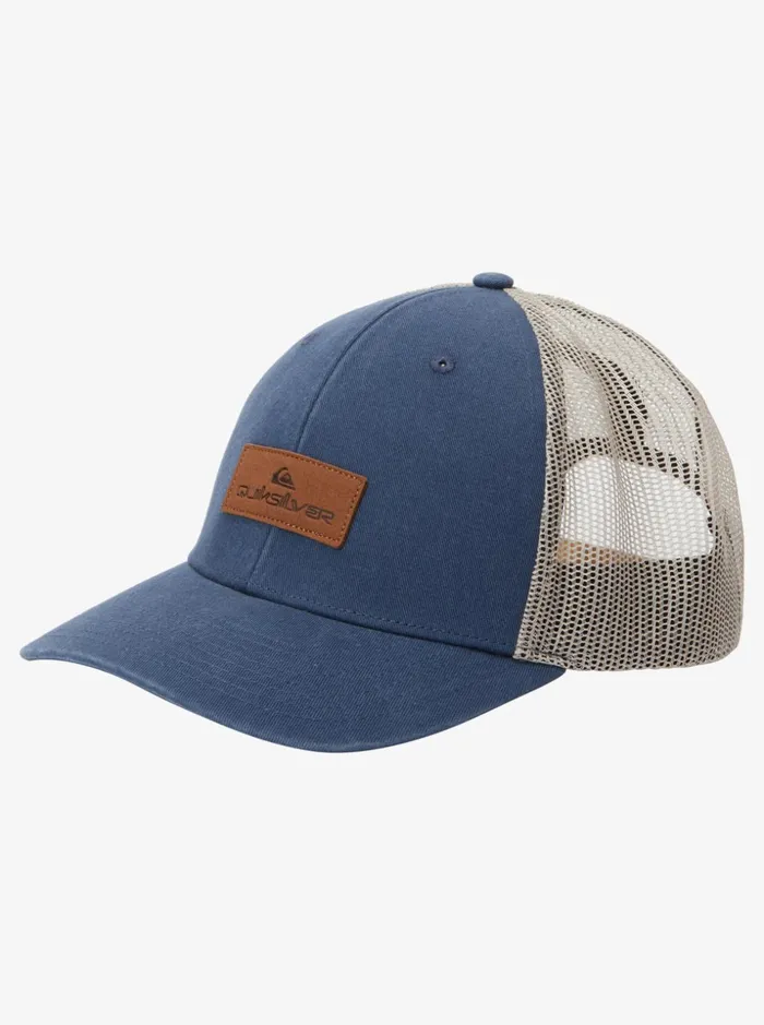 Men Quiksilver Hats Down The Hatch Trucker Hat Midnight Navy