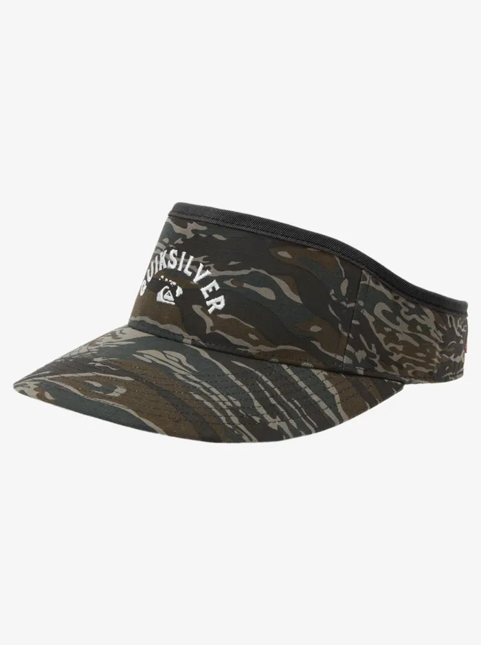 Men Quiksilver Hats Hawaii Rooster Royal Visor Black