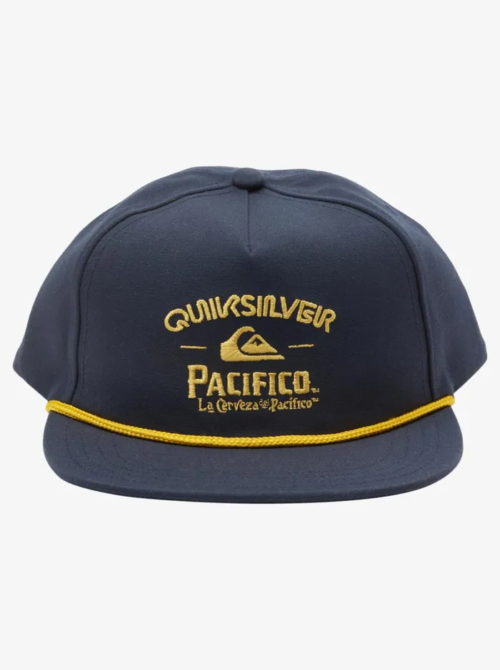 Men Quiksilver Hats Quiksilver X Pacifico Lost Count Snapback Hat Navy Blazer