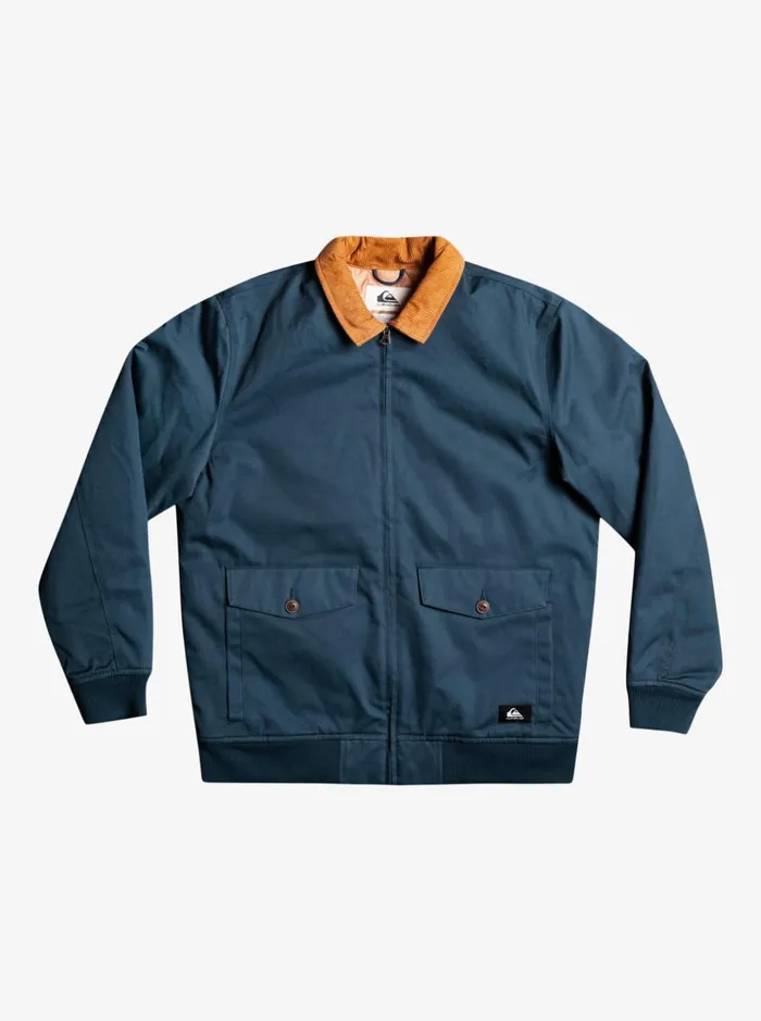 Men Quiksilver Jackets Concave Harrington Jacket Insignia Blue