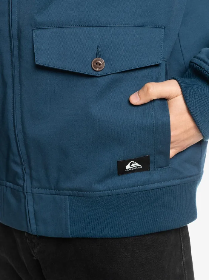 Men Quiksilver Jackets Concave Harrington Jacket Insignia Blue Men Quiksilver Jackets Concave Harrington Jacket Insignia Blue
