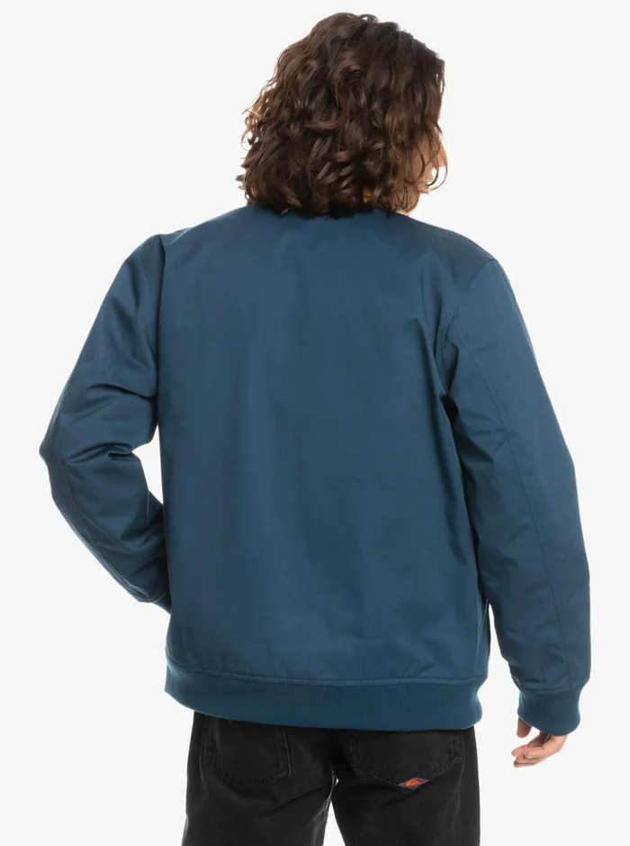 Men Quiksilver Jackets Concave Harrington Jacket Insignia Blue Men Quiksilver Jackets Concave Harrington Jacket Insignia Blue