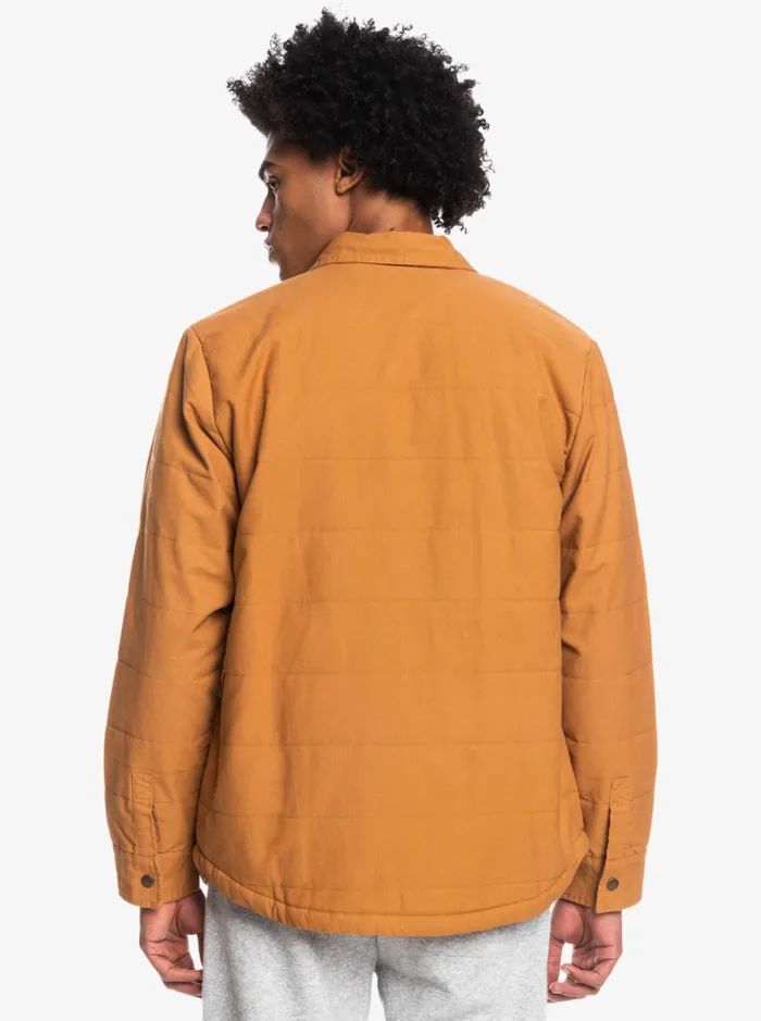 Men Quiksilver Jackets Downrail Canvas Chore Jacket Brown Sugar Men Quiksilver Jackets Downrail Canvas Chore Jacket Brown Sugar