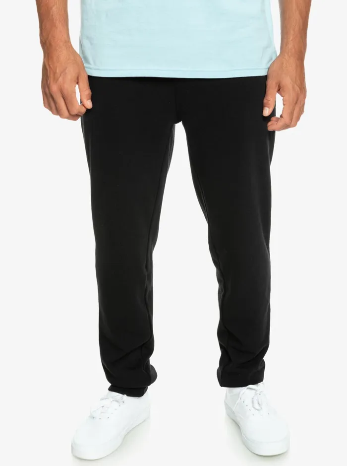 Men Quiksilver Pants Essentials Joggers Black Men Quiksilver Pants Essentials Joggers Black