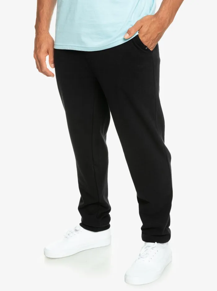 Men Quiksilver Pants Essentials Joggers Black Men Quiksilver Pants Essentials Joggers Black