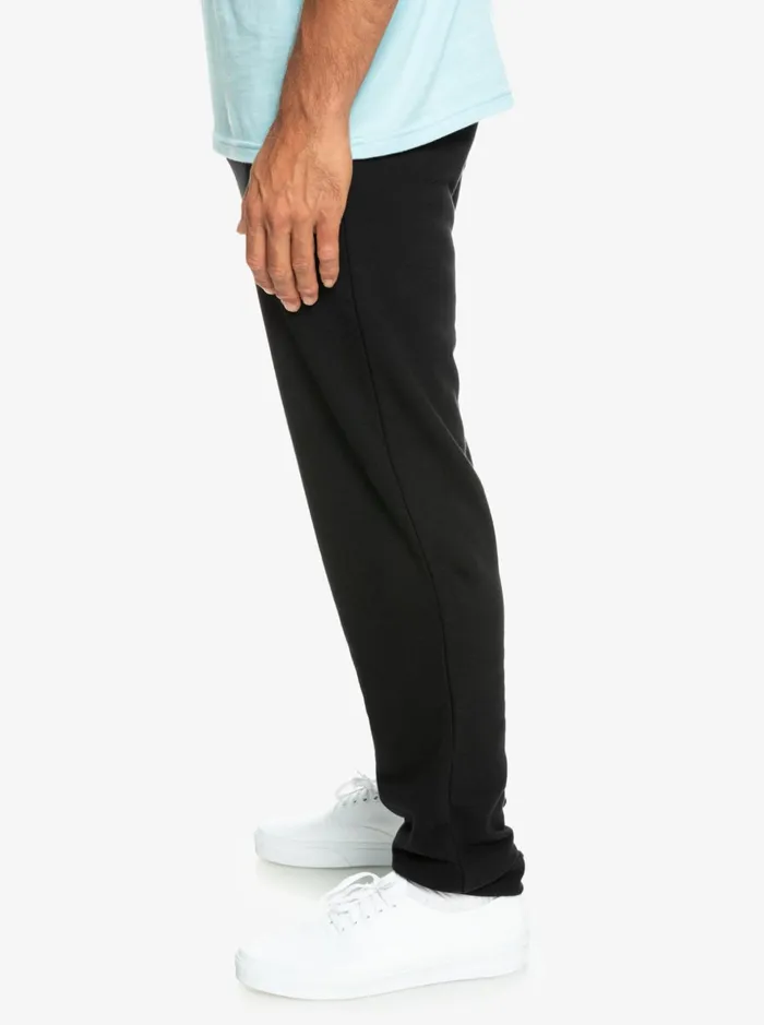 Men Quiksilver Pants Essentials Joggers Black Men Quiksilver Pants Essentials Joggers Black