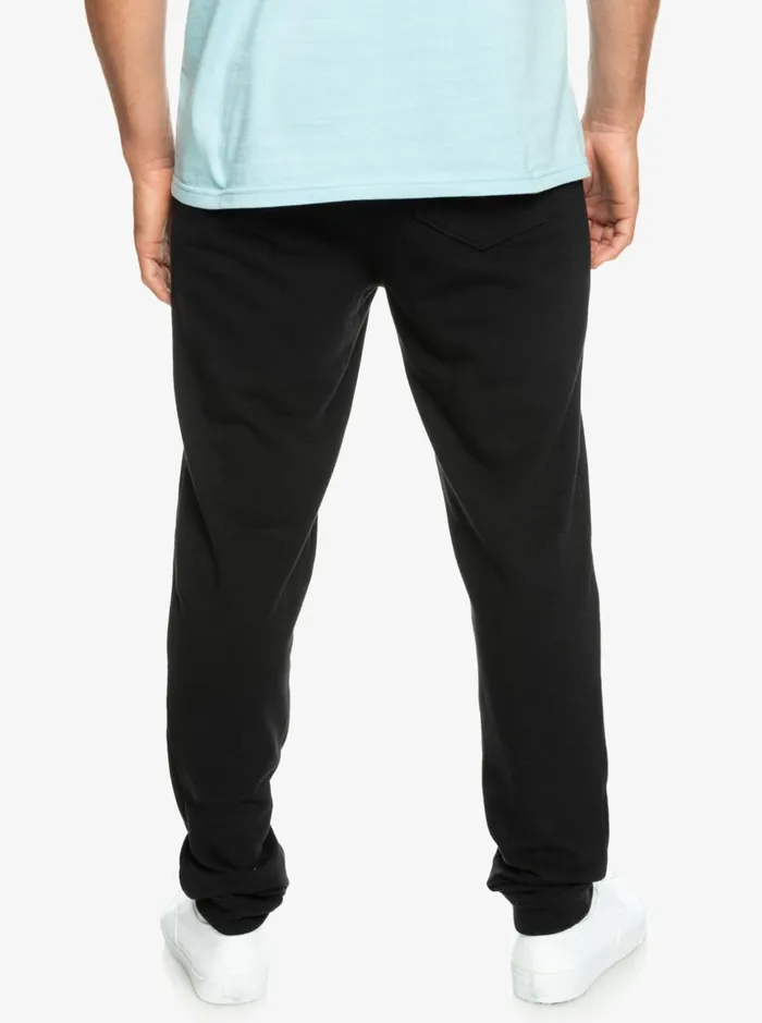 Men Quiksilver Pants Essentials Joggers Black Men Quiksilver Pants Essentials Joggers Black