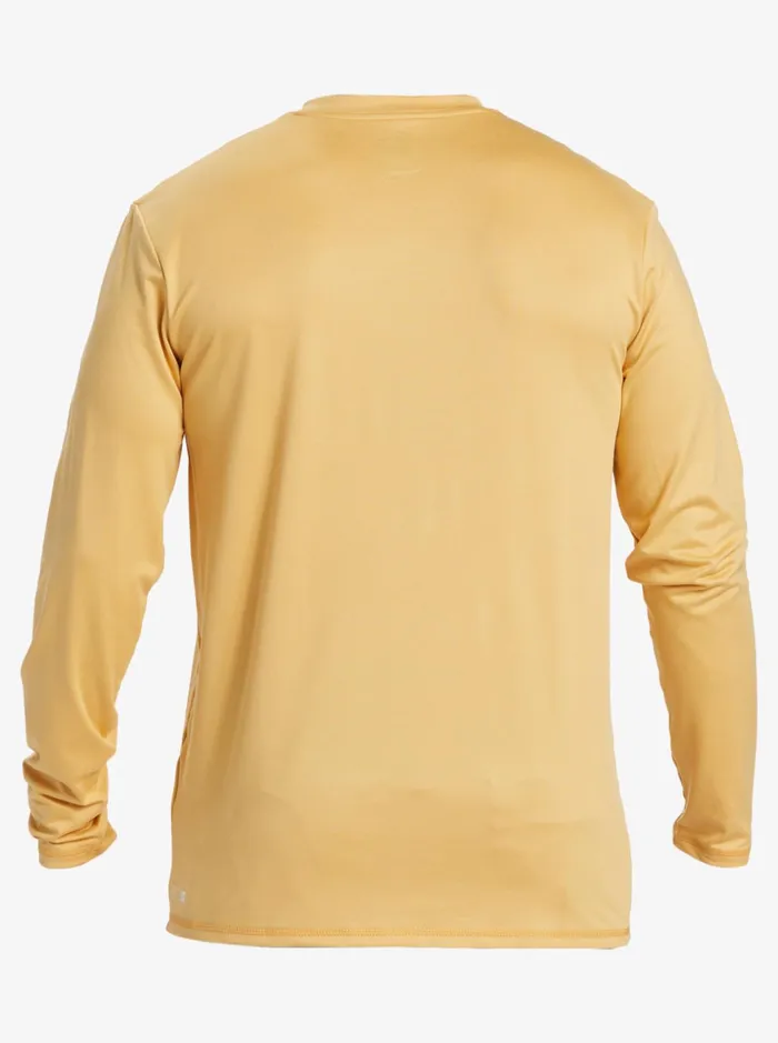 Men Quiksilver Rashguards Solid Streak Long Sleeve UPF 50 Surf Tee Wheat Men Quiksilver Rashguards Solid Streak Long Sleeve UPF 50 Surf Tee Wheat