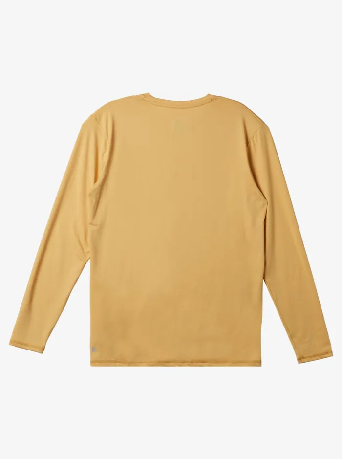Men Quiksilver Rashguards Solid Streak Long Sleeve UPF 50 Surf Tee Wheat Men Quiksilver Rashguards Solid Streak Long Sleeve UPF 50 Surf Tee Wheat
